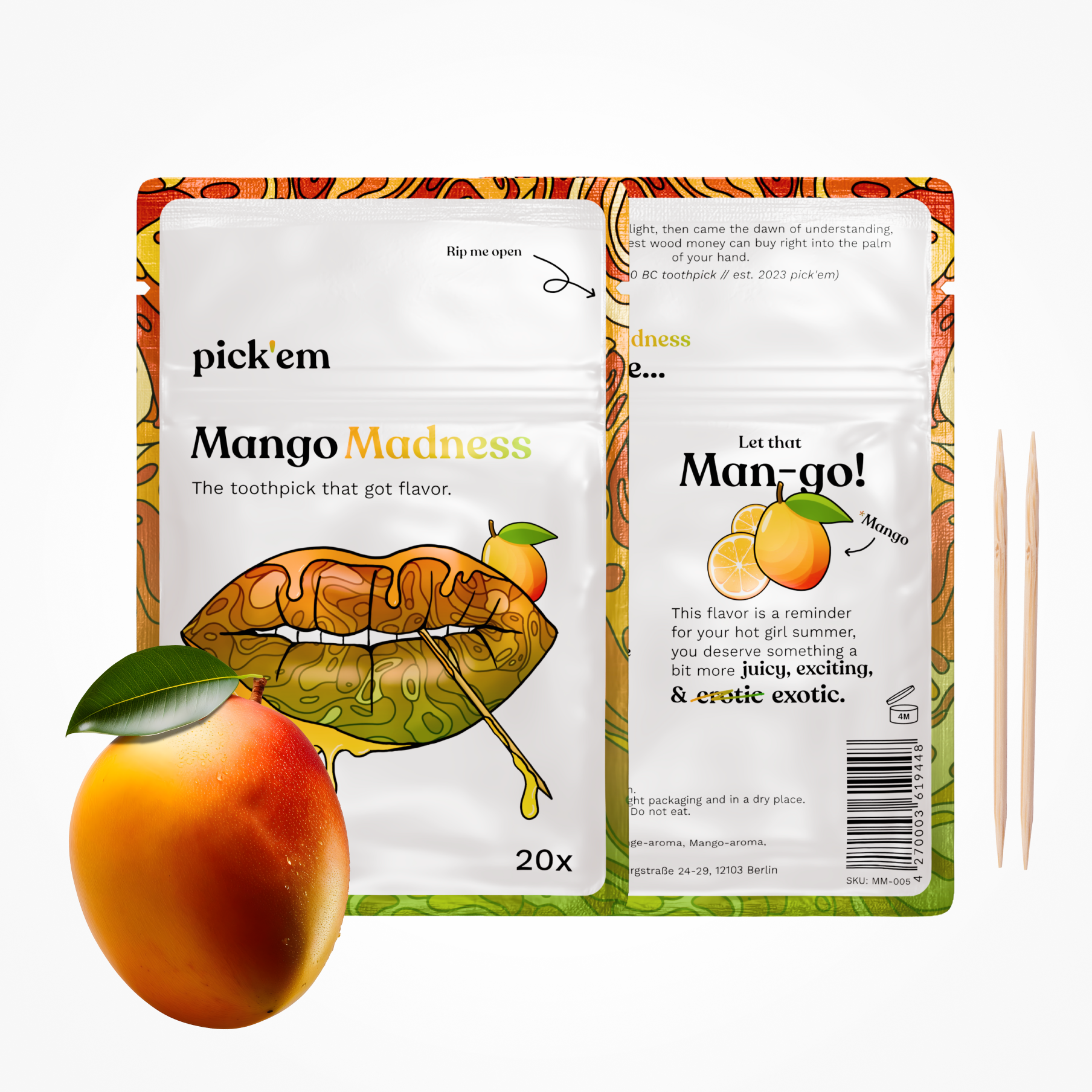 Mango Madness - Flavored Toothpicks